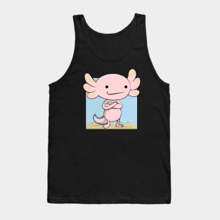 Axolotl - Cute Cartoon Lurch Tank Top